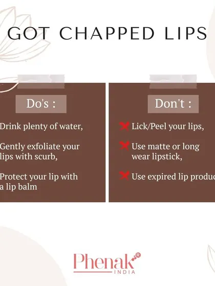 Here are my essential do's and don'ts for preventing chapped lips. Remember to drink plenty of water, gently exfoliate, and always protect your lips with a balm. Avoid licking your lips or using expired products to keep them healthy.