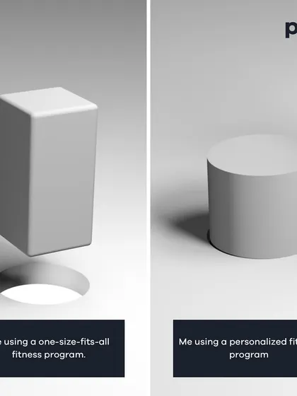This image perfectly illustrates my core philosophy. A generic, one-size-fits-all fitness program is like trying to fit a square peg in a round hole. My coaching provides a personalized program that fits your unique biology and lifestyle perfectly.