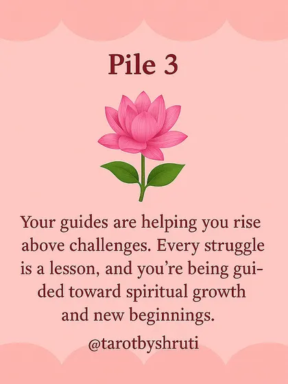 Let the universe send you a message through these flowers. This reading focuses on energies of self-love and forgiveness, optimism for brighter days, or rising above challenges for spiritual growth.