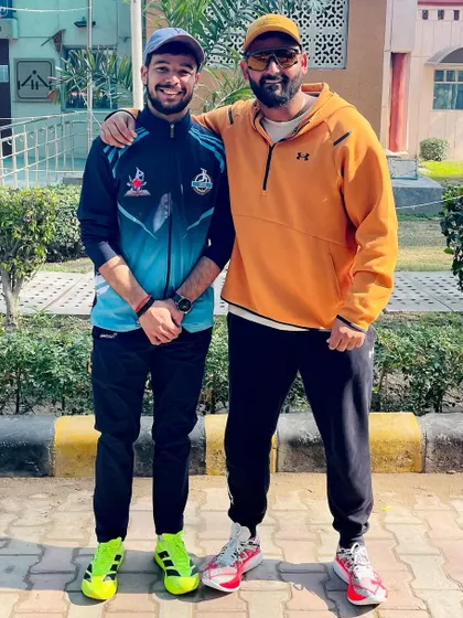 Celebrating Anurag's century. A knock of 100 in 45 balls is exceptional T20 batting.