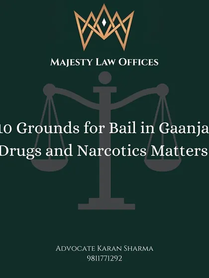 Securing bail in NDPS (narcotics) cases is known to be very difficult, but it's not impossible. I specialize in these complex cases and have identified key legal grounds that can be argued for bail, from procedural lapses by the police to challenging the evidence of possession.