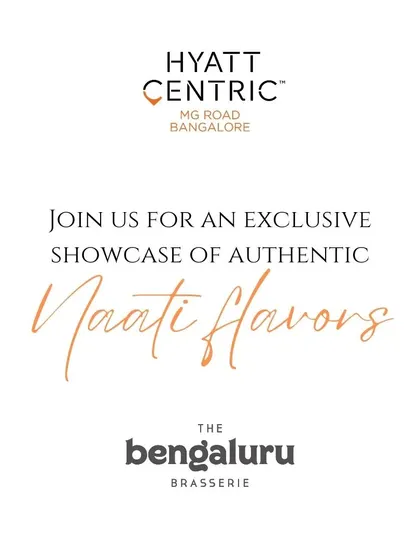 An official announcement from Hyatt Centric for my exclusive showcase of authentic Naati flavours. I was thrilled to bring my mastery of this cuisine to their guests.