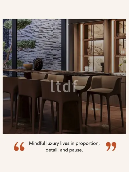 "Mindful luxury lives in proportion, detail, and pause." This principle guides our work. For us, luxury today is not about adding more, but about designing with purpose, creating balanced proportions and details that matter.
