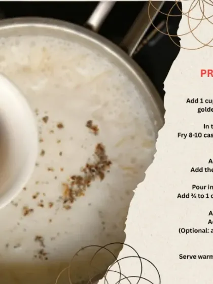 A look at the preparation method for our creamy and festive Semiya Payasam, a must-have for special occasions.