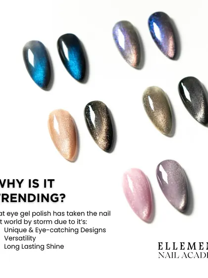 Why is cat eye polish trending? Its unique designs, versatility, and long-lasting shine have taken the nail world by storm.
