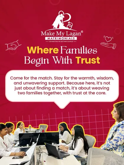 This is where families begin with trust. People come for the match but stay for the warmth, wisdom, and unwavering support. We weave two families together with trust at the core.