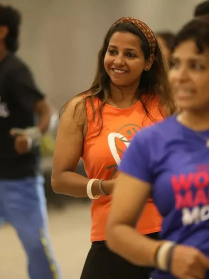 A quiet, happy moment captured between dances at the Kannur meetup.