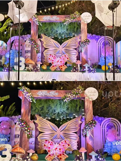 Another composite image of the butterfly party.