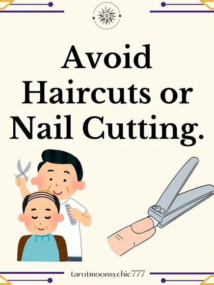 Cutting hair or nails on a Thursday is believed to reduce one's life energy, or prana. This can interfere with Jupiter's blessings, so it's a practice best avoided on this auspicious day.