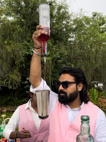 Shaking things up with style. Flair bartending is not just about making drinks; it's a performance that adds an extra layer of entertainment to your event.