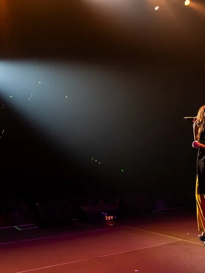 Another shot of me holding the stage in Los Angeles.