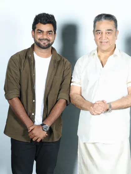 Another picture with the legend, Kamal Haasan sir. Being able to work with him has been a blessing and a huge source of inspiration for my craft.