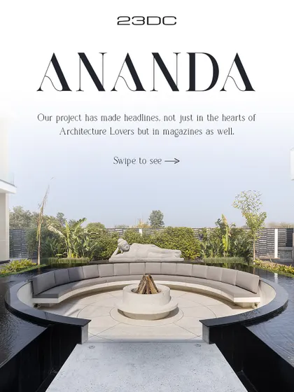 Our project "Ananda" has made headlines in numerous leading design magazines. This recognition from publications like Elle Decor, Amazing Architecture, and Archello affirms its status as a masterpiece of ultra-luxury architecture.