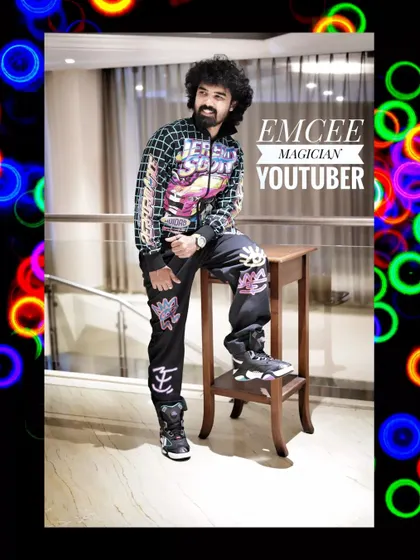 The same stylish outfit, this time with a pop of color, reflecting the vibrant energy I bring to my shows.
