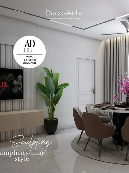 Sculpting simplicity into style. This dining and living area shows how I craft every corner with intention, using clean lines, natural light, and simple forms to create a space of timeless elegance.