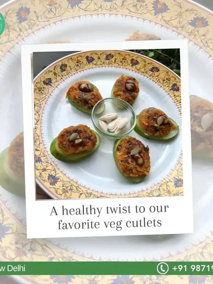 A healthy twist to the classic veg cutlet. These are packed with vegetables and seeds, making them a nutritious and tasty appetizer.