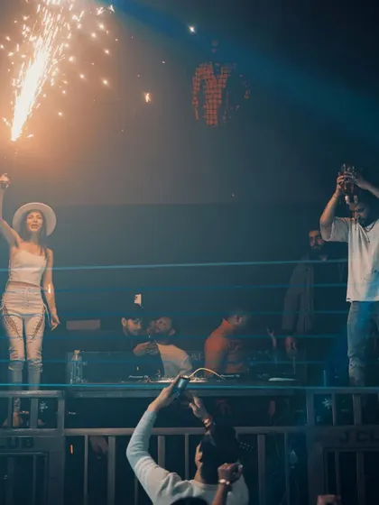 A celebration with sparklers at J Club. The club always makes our nights special with amazing production.