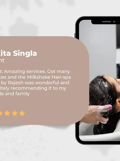 This client loved her Milkshake Hair-spa. It's one of my favorite services to recommend for a quick, effective treatment that leaves hair feeling wonderful.