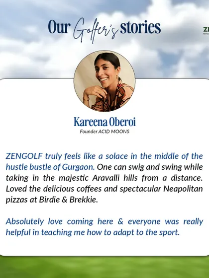 We love hearing from our golfers. Here's a wonderful testimonial from a guest who found our range to be a solace in the middle of Gurgaon's hustle.