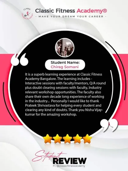 We value student feedback. Chirag Somani highlights our interactive sessions, experienced faculty, and the practical, industry-relevant knowledge he gained during his time with us.