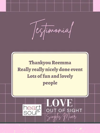 "Really really nicely done event. Lots of fun and lovely people." It's always my goal to ensure the event is well-organized and the crowd is well-curated.