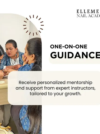One-on-one guidance is key to our teaching philosophy. Here, a trainer provides personalized support to a student.