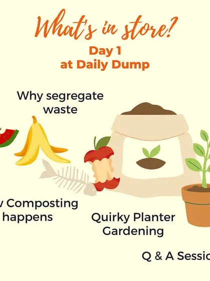 Day 1 of our Summer Paathshala focuses on wet waste. Kids learn why we segregate, how composting happens, and get to do some quirky planter gardening.