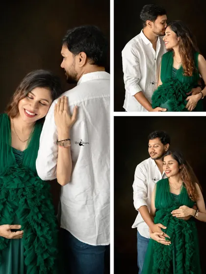 This collage shows a variety of poses from one session, from sweet and intimate to smiling and joyful. It showcases the different moments we can capture together.