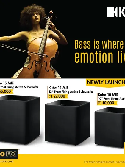 Bass is where the emotion lives. The newly launched KEF Kube series subwoofers, including the 10, 12, and 15 inch models, are crafted to deliver deep, resonant bass that lets you feel every beat in your soul.
