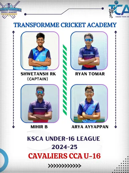 We are proud to announce that 9 of our trainees are part of the KSCA U-16 League, with our player Shwetansh leading the side.