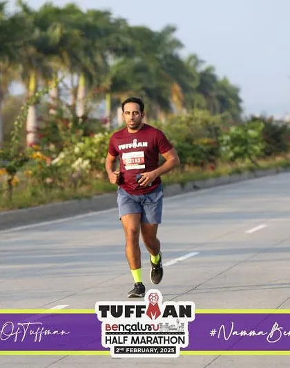 Another shot from the Tuffman Half Marathon. Every step is a testament to the power of consistent training.
