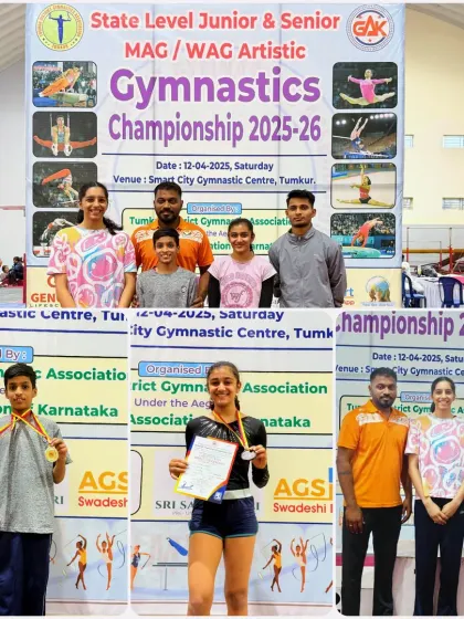 Celebrating our Junior and Senior Artistic Gymnastics State Champions. These athletes have been selected for Nationals after their outstanding performances.