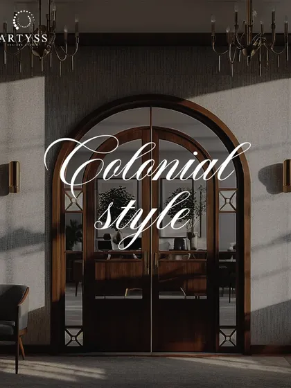 This image captures the essence of a colonial-style interior. Basking in natural light and enriched by warm wood and soft neutrals, it’s a timeless retreat.