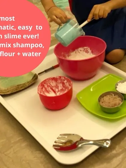 Our sensory play stations are all about hands-on exploration. This collection shows the variety of materials and setups we use for our messy play activities, from making different kinds of animal poo to painting with ice.