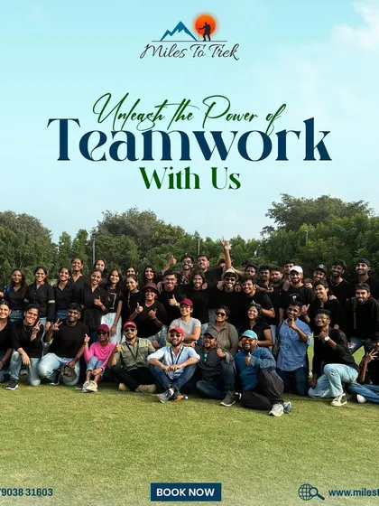 This image captures the essence of our service: unleashing the power of teamwork. A happy, united group is the ultimate goal of every corporate offsite we plan.