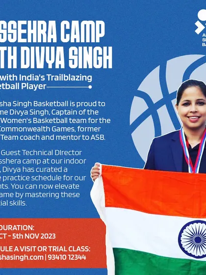 Train with one of India's trailblazing players, Divya Singh, at our Dussehra Camp. This 21-day program includes residential options and focuses on mastering essential drills, from dribbling and shooting to advanced defensive techniques.