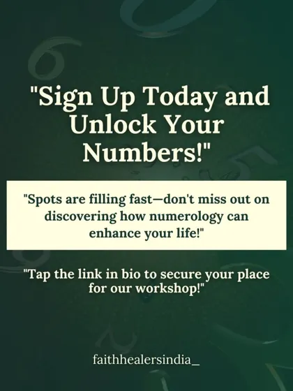 A call to action to sign up for my numerology workshop and unlock the power of your numbers.