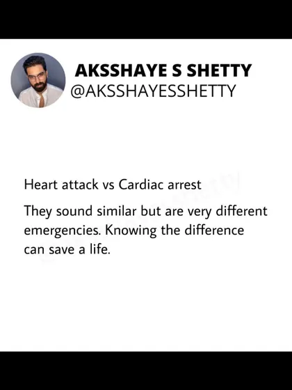 Heart attack vs. Cardiac arrest: they sound similar but are very different emergencies. A heart attack is a circulation problem, while a cardiac arrest is an electrical problem. Knowing the difference can save a life.