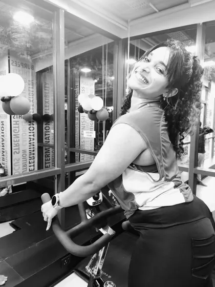 A black and white shot from a collaboration with HRX Gym. Gratitude inspires happiness, and happiness inspires productivity in and out of the gym.