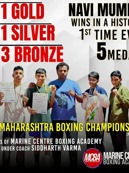 A historic 5-medal haul at the DSO Maharashtra Boxing Championships in Akola. Himanshu Dudhade (Gold), Riddhi Pawase (Silver), and Vedika Satre, Shriraj Barge, and Priyanshu Dudhade (Bronze). This is what teamwork and hard training looks like.