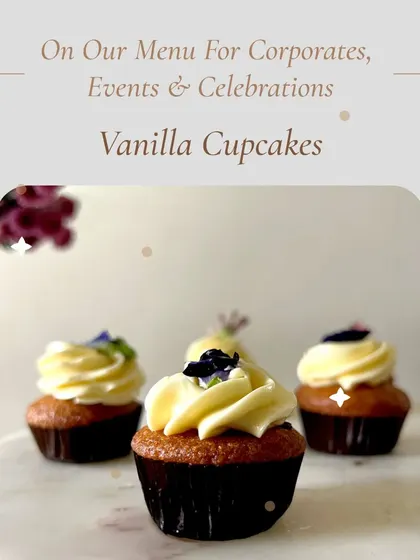 Classic vanilla cupcakes are always a crowd-pleaser for any event.