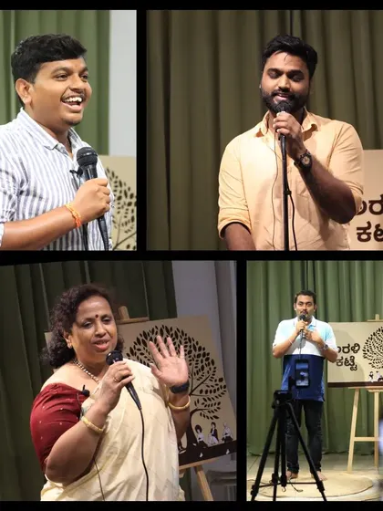 A diverse group of performers sharing their unique talents.