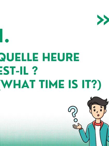 Here are five essential daily French phrases to make your conversations smoother, starting with 'Quelle heure est-il?' (What time is it?).