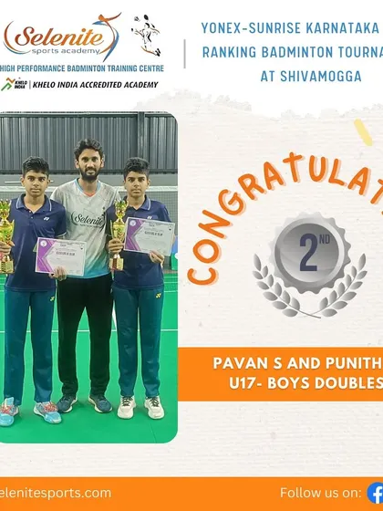 More shots of our podium finishers from the Shivamogga state ranking tournament, celebrating their hard-earned medals.