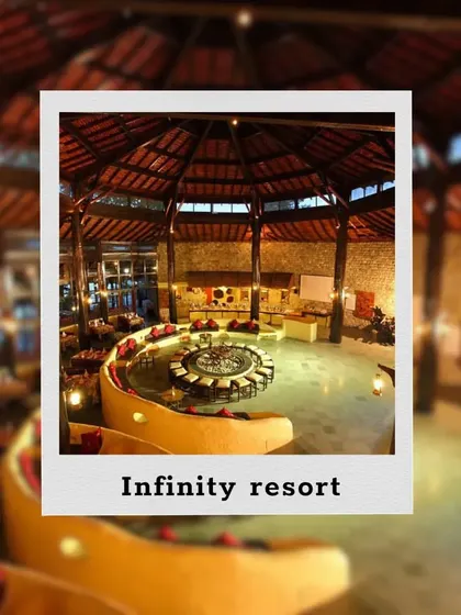 The unique architecture of the Infinity Resort in Jim Corbett, a popular choice for a wedding surrounded by nature.
