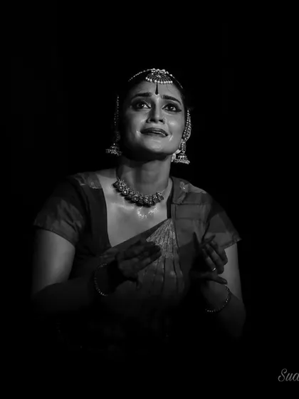 A black and white shot capturing the anguish and longing present in much of the poetry featured in *Akhyāt – Ākhyānā*. It is an honor to give voice to these powerful emotions.