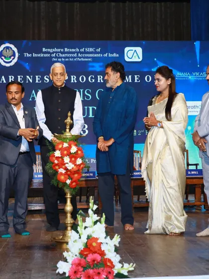 On stage during the Union Budget Analysis 2023 event.