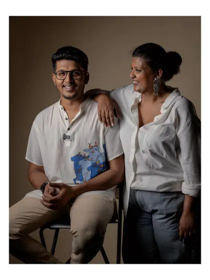 A birthday shoutout to my son. He is wearing a custom hand-painted kurta that I designed for him. I love creating unique, personal pieces for the special men in my life.