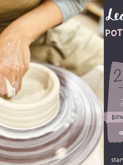 In our 2-day wheel throwing class, you'll learn centering and pulling to create your own tumbler and bowl, a perfect weekend project.