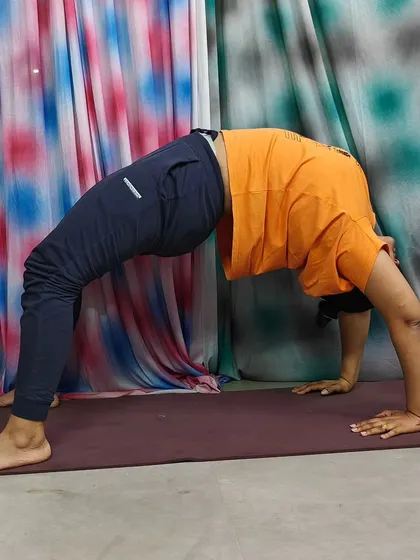 "Aham Brahmasmi." I am the universe. A powerful mantra that I connect with during my practice, here in Chakrasana (Wheel Pose). Yoga is for life.